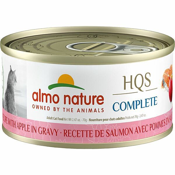 ALMO NATURE HQS COMPLETE Salmon with Apples in Gravy 70GM