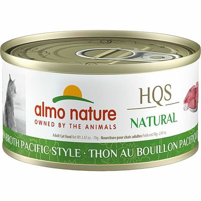 ALMO NATURE HQS NATURAL Tuna in Broth Pacific Style 70GM