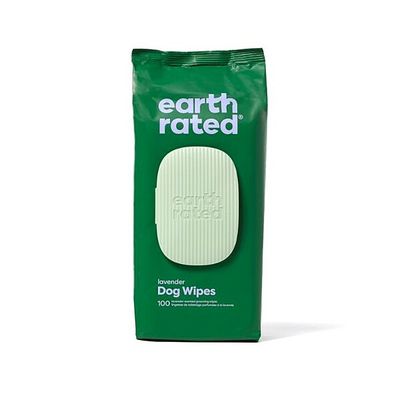 Compostable Pet Wipes Lavender 8x8&quot; 100PK