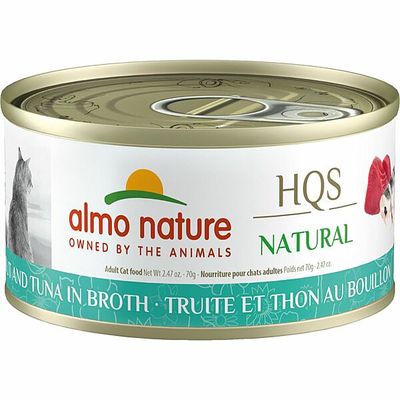 ALMO NATURE HQS NATURAL Trout &amp; Tuna in Broth 70GM