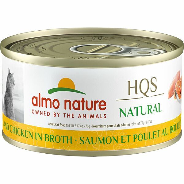 Salmon &amp; Chicken in Broth 70GM