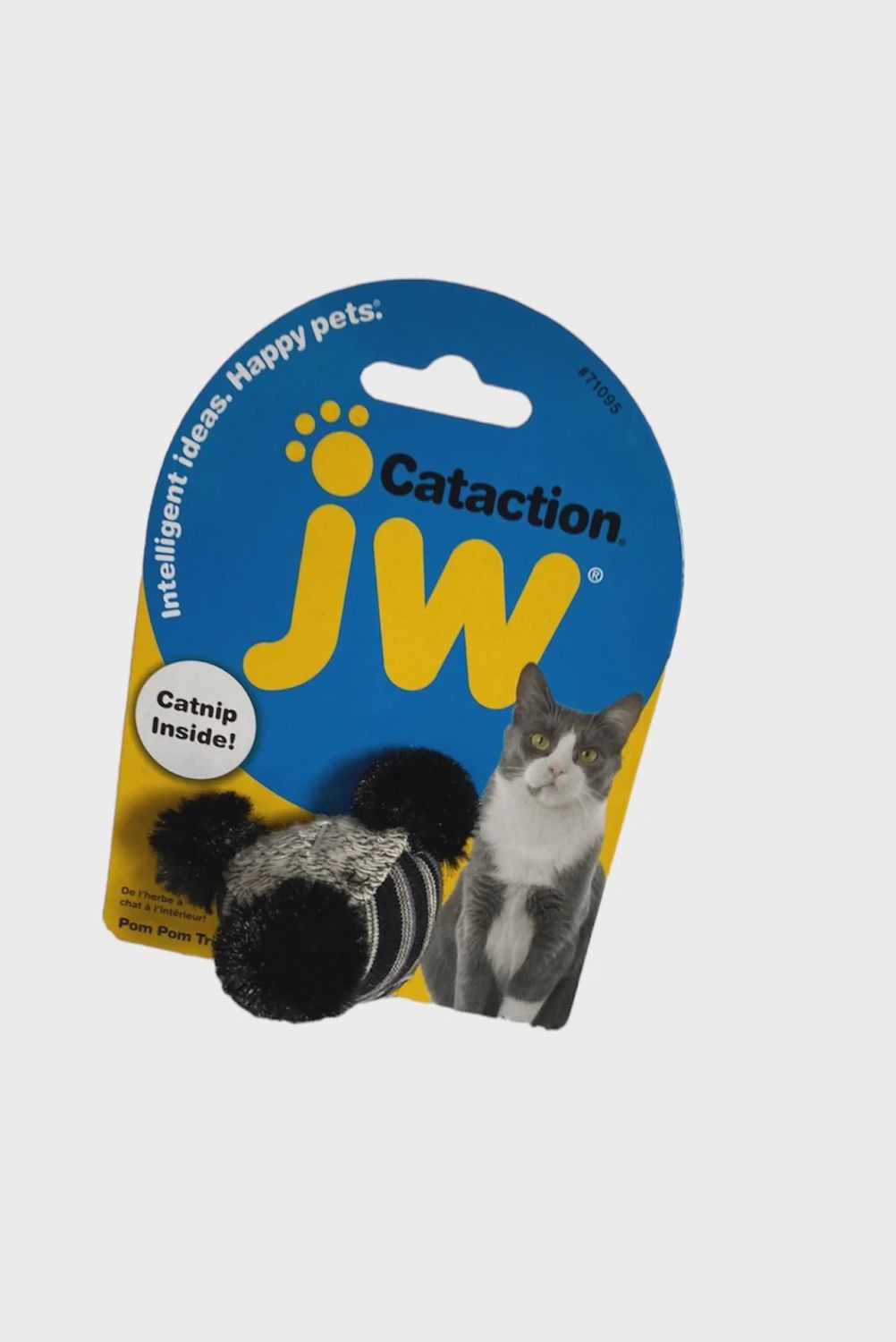 JW Pet Cataction Pom Pom Triangle