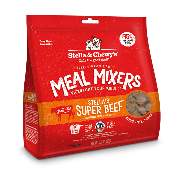 Stella&amp;Chewys Dog FD Mixers Stella&#39;s Super Beef 3.5 oz
