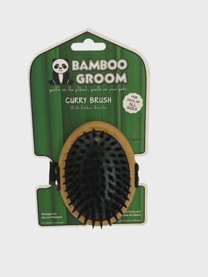CURRY BRUSH W/RUBBER BRISTLES