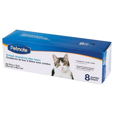 Liner For High Back Litter Pan Jumbo 8PK