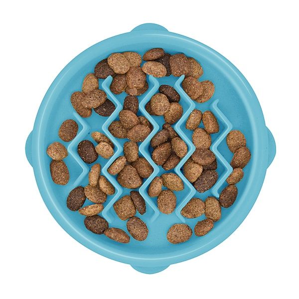 Kitty Slow Feeder Blue Small Cat