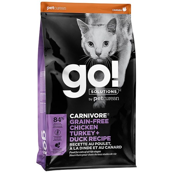 Petcurean Go! GF Carnivore Chicken Turkey &amp; Duck 16LB