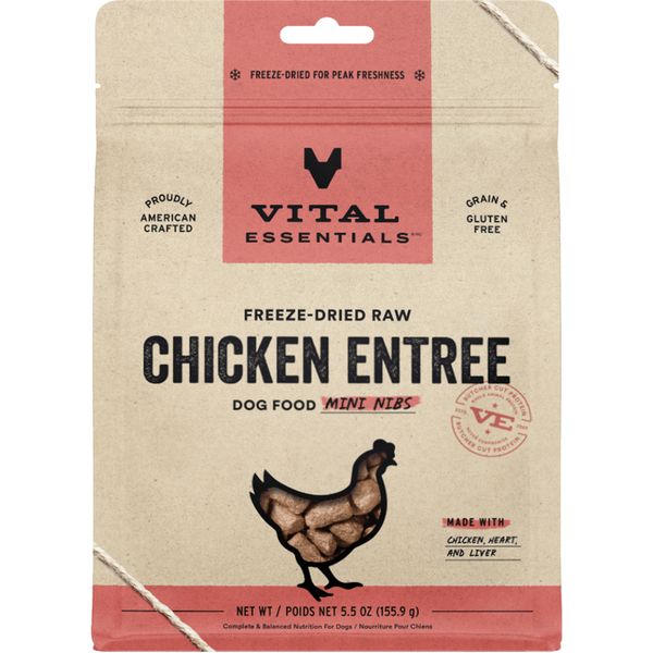 VITAL ESSENTIALS FD Raw Chicken Entree Mini Nibs 5.5OZ