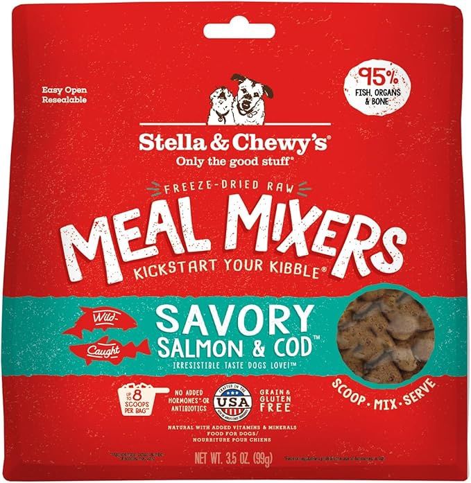 STELLA MEAL MIXER SC FD Savory Salmon &amp; Cod Meal Mixers 8OZ
