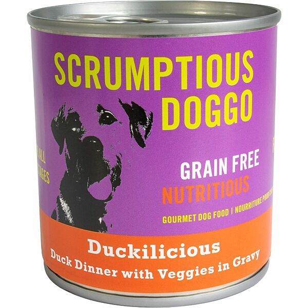 SCRUMPTIOUS DOGGO Duck &amp; Veggie Dinner in Gravy 9OZ