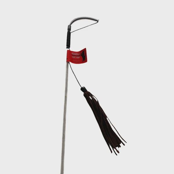 VEE 32&quot; WAND W/SOFT LEATHER TASSELS