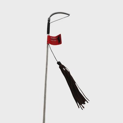 VEE 32&quot; WAND W/SOFT LEATHER TASSELS