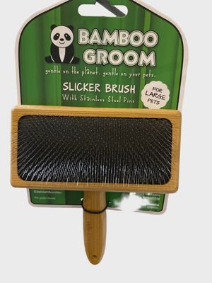 SLICKER BRUSH W/STAINLESS STEEL PINS - LARGE