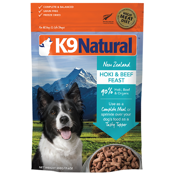 K9 Natural Dog Freeze-Dried Hoki &amp; Beef 1.1lb