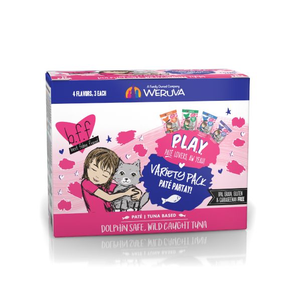 BFF Cat Play Pate Partay! Variety Pack 3 oz Pouch