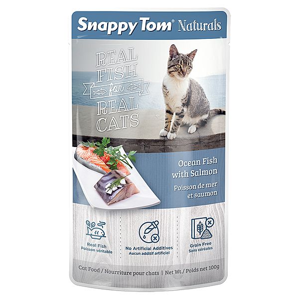 Snappy Tom Ocean Fish with Salmon 100GM