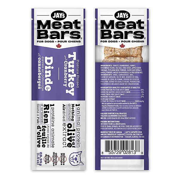 Meat Bars Turkey &amp; Cranberry 28.35GM