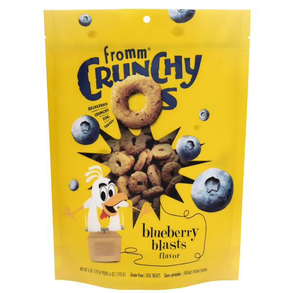 Fromm Dog Crunchy Os GF Blueberry Blasts Treats 6 oz
