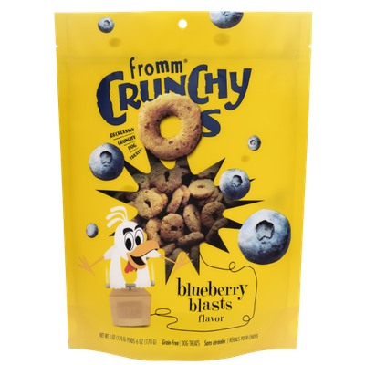 Fromm Dog Crunchy Os GF Blueberry Blasts Treats 6 oz