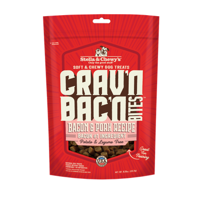 Stella&Chewys Dog Treats Crav'n Bac'n Bites Bacn&Pork 8.25oz