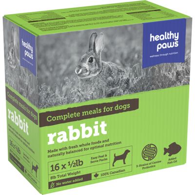 Healthy Paws Frozen Complete Dinner Rabbit 8LB