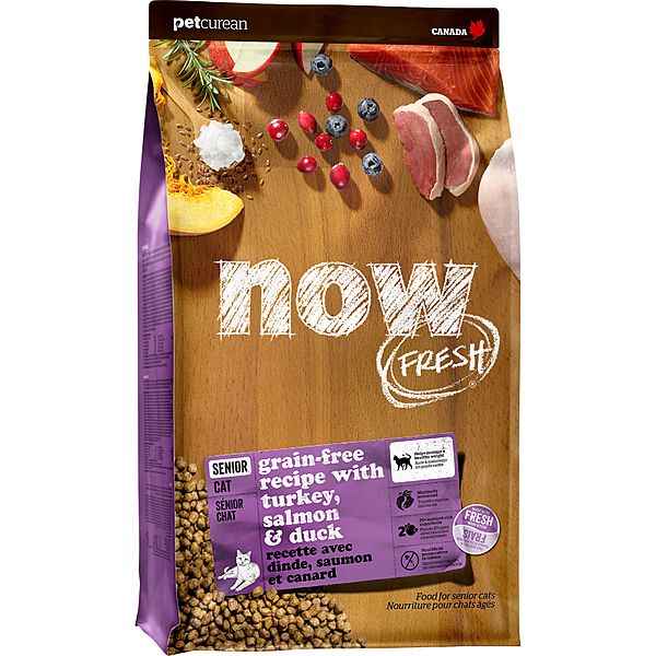 NOW Cat Turkey Salmon &amp; Duck Senior 3LB
