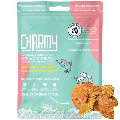 CHARMY PET Dog &amp; Cat Treat Rainbow Trout Filet 75g