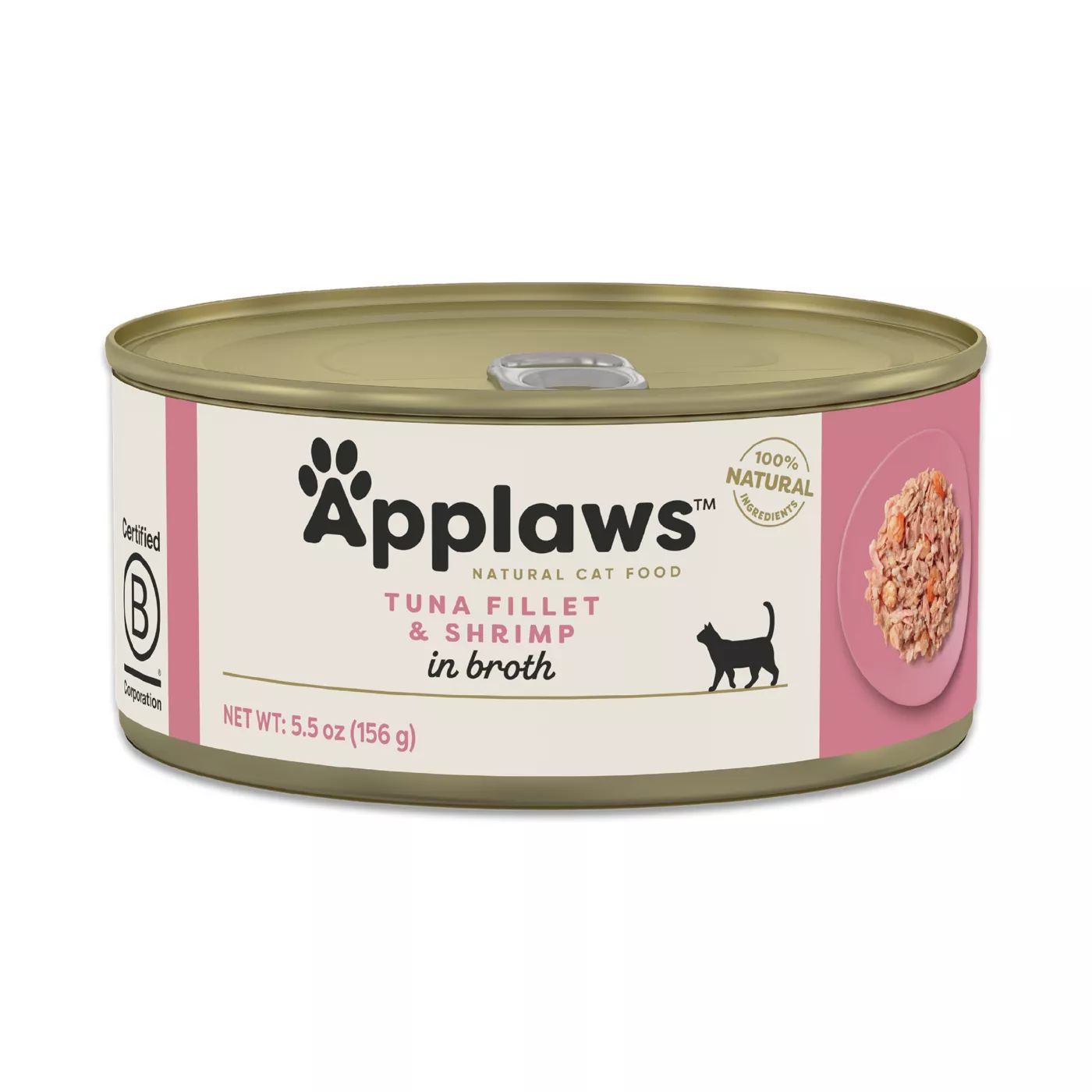 Applaws Tuna Fillet &amp; Shrimp in Broth 5.5oz
