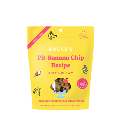 Bocce&#39;s Bakery - Peanut Butter Banana Chip Soft &amp; Chewy - 6oz
