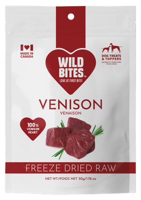 Wild Bites Freeze Dried Venison Heart 50g