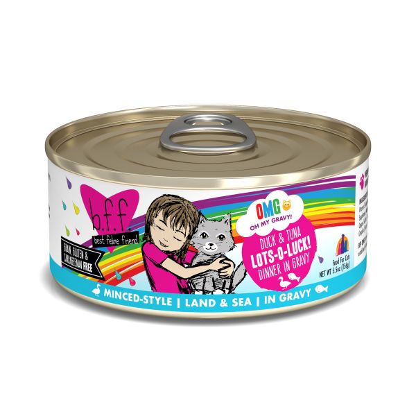 BFF Cat OMG Land &amp; Sea Lots-O-Luck Duck &amp; Tuna 5.5 oz