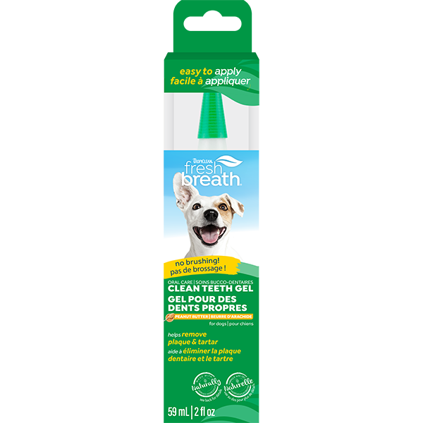 TropiClean Fresh Breath Clean Teeth Gel Peanut Butter 2 oz