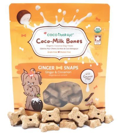 CocoTherapy - Coco-Milk Bones Ginger Snaps 6 oz