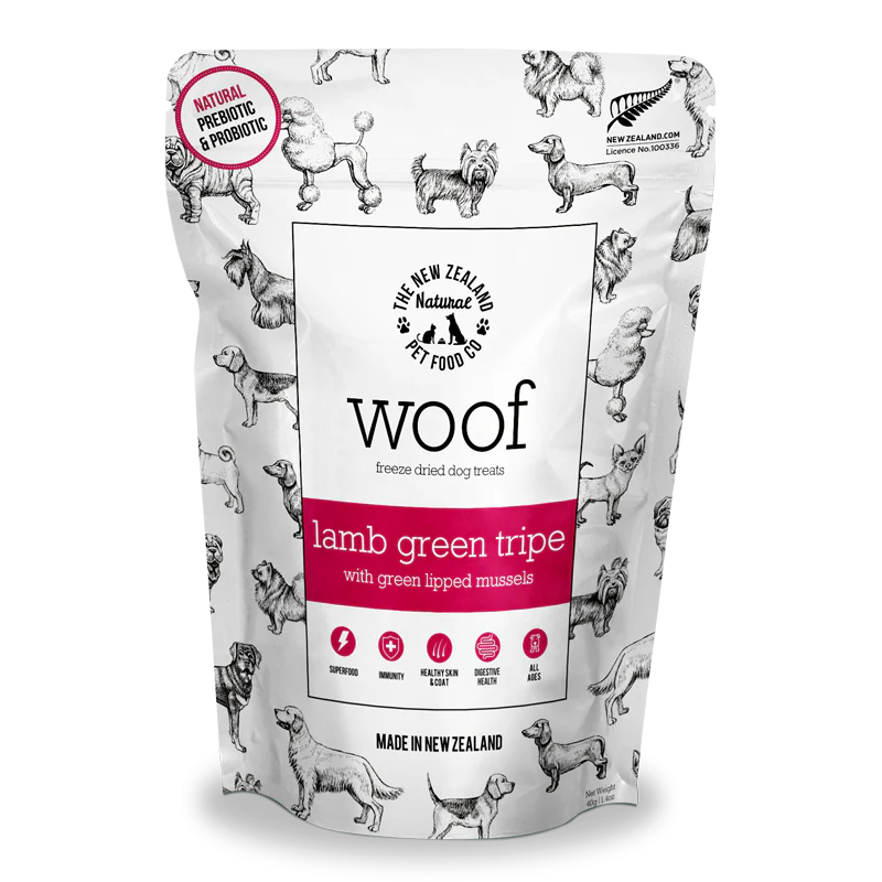 NZ Natural Pet Food Co -Freeze Dried Treats - Lamb Green Tripe 40g