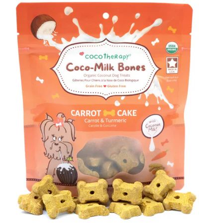 CocoTherapy - Coco-Milk Bones - Carrot Cake, 6 oz