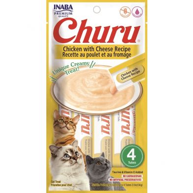 INA Churu Puree Ckn w/ Cheese 4pk