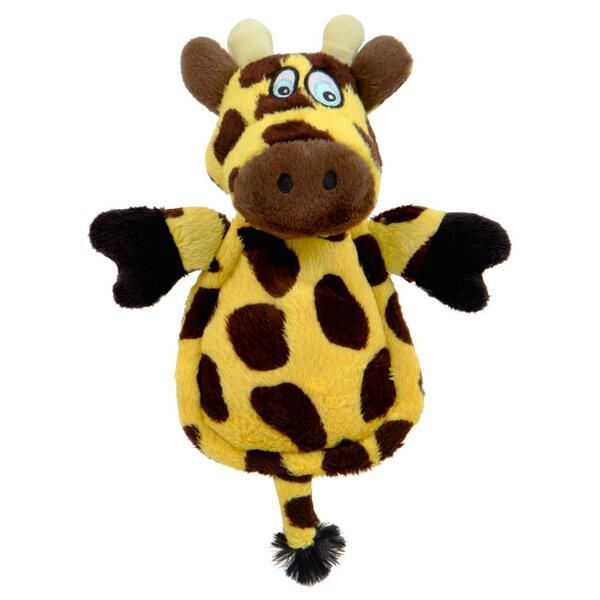 Giraffe Silent Squeak Plush Yellow Large