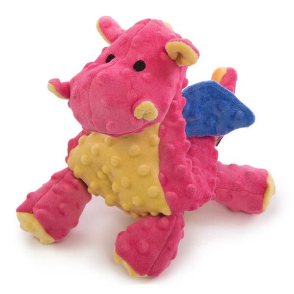 Dragons Squeaky Plush Coral Large