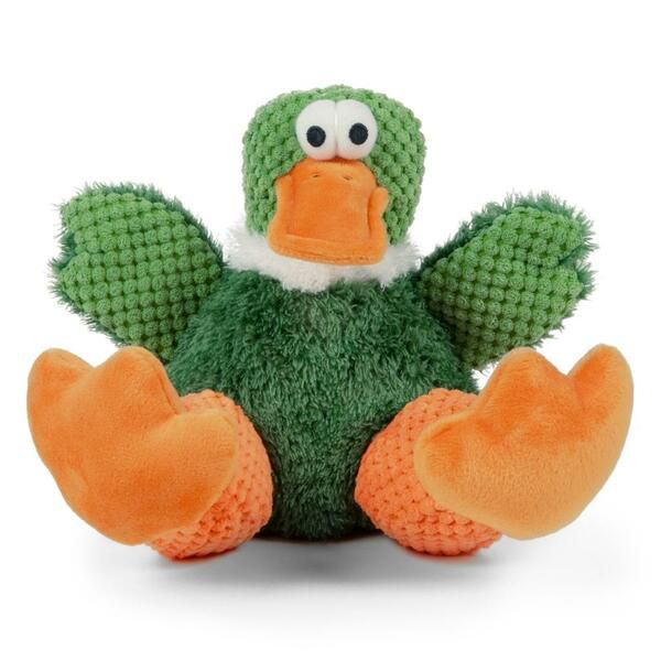 Checkers Duck Squeaky Plush Large