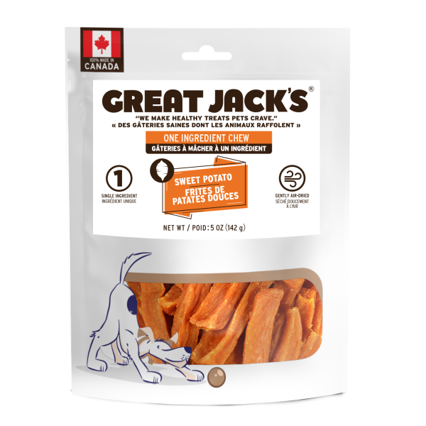 Great Jack&#39;s Dog Treats Sweet Potato 142 g