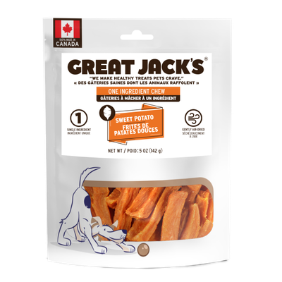 Great Jack&#39;s Dog Treats Sweet Potato 142 g