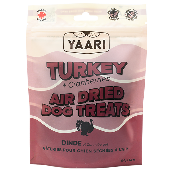 Yaari Dog Treats Air Dried Turkey &amp; Cranberries 130g