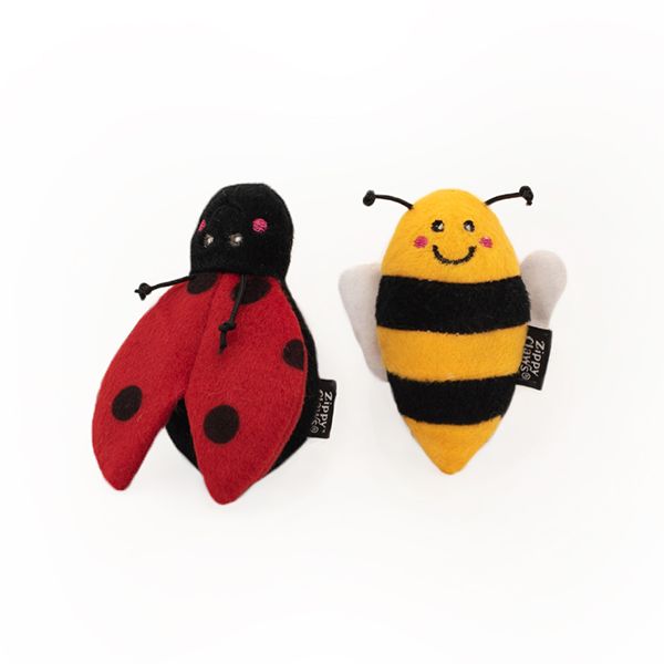 ZippyPaws Cat ZippyClaws Ladybug &amp; Bee