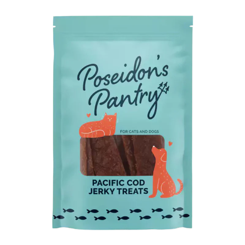 Poseidon’s Pantry Cod Jerky Treats - 3oz