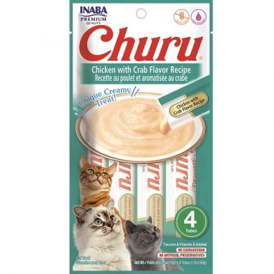 INA Churu Puree Ckn w/ Crab Flavor 4pk