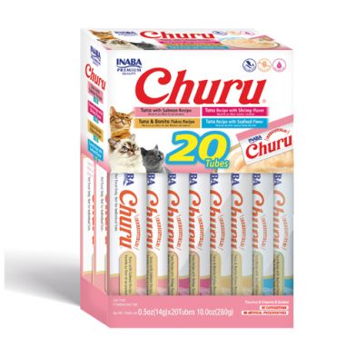 INA Churu Puree Seafood Var BOX 20pk 10oz