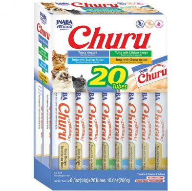 INA Churu Puree Tuna Var BOX 20pk 10oz