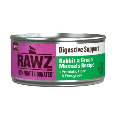 RAWZ Cat Digestive Support Rabbit &amp; Green Mussels 5.5oz