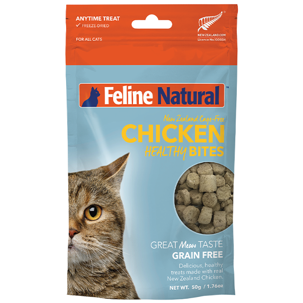 Feline Natural Cat Treats Healthy Bites Chicken 1.76oz