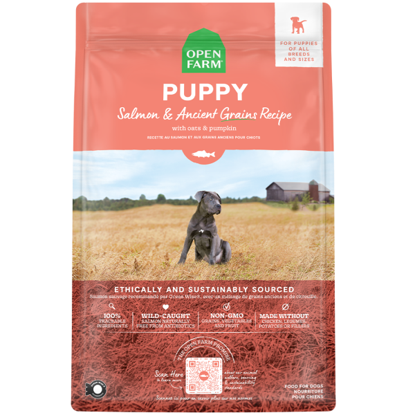 Open Farm Dog Ancient Grain Puppy Salmon 4 lb